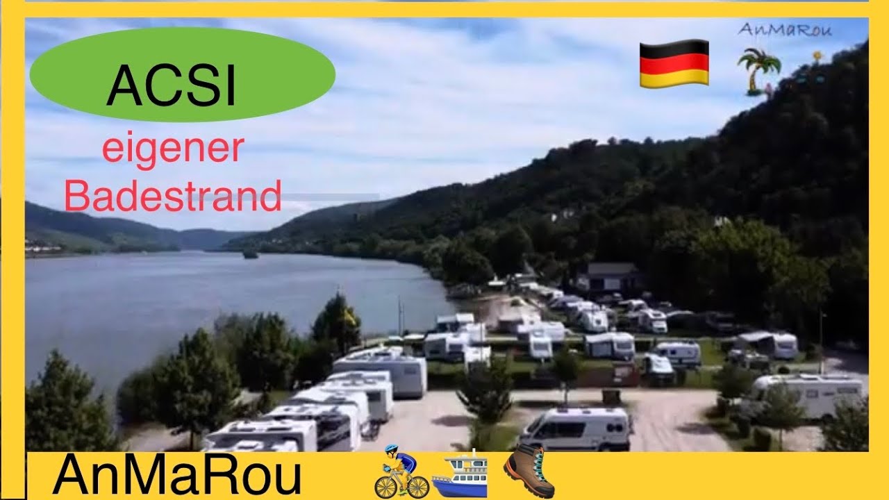 🇩🇪 Bacharach Campingplatz und Wohnmobilstellplatz Sonnenstrand Rhein Weltkulturerbe
