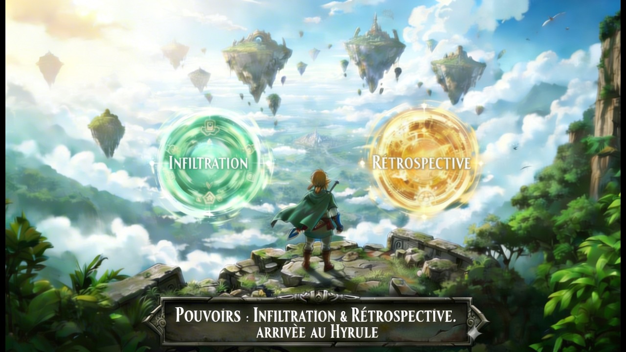 Les pouvoirs Infiltration et Rétrospective et l'arrivée à Hyrule - Zelda TOTK