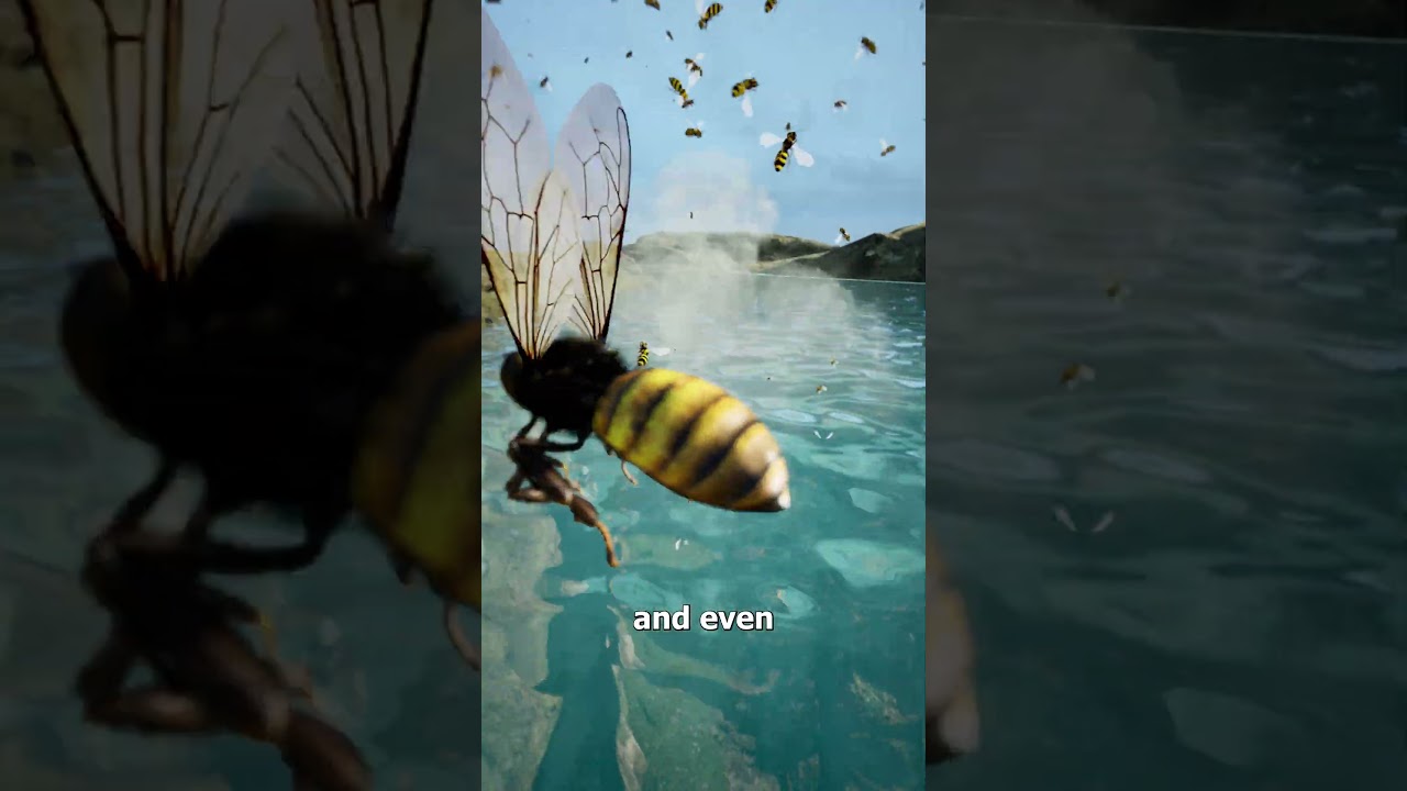 Can You Hide from Bees In A Lake? 😮