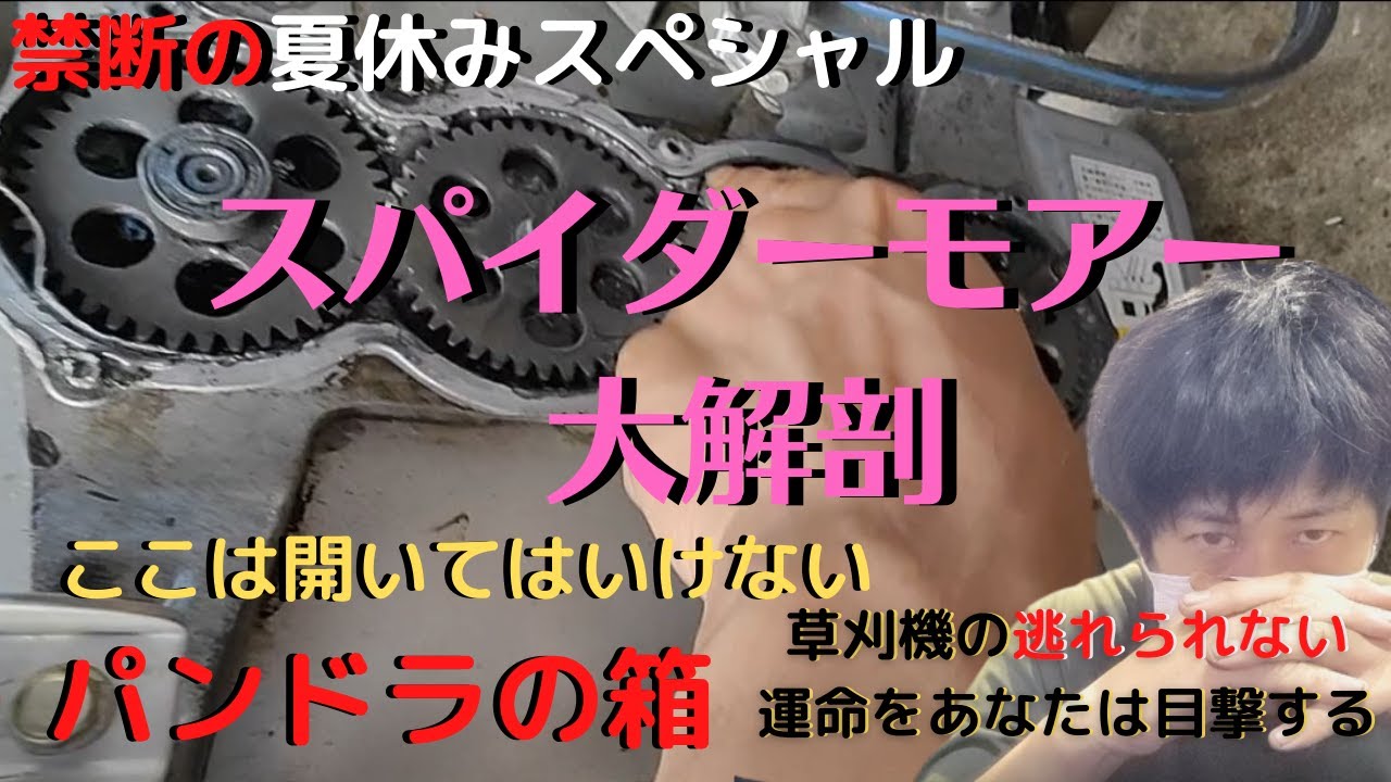 【スパイダーモアー】草刈機の刃を回す構造！パンドラの箱が開きました【閲覧注意】