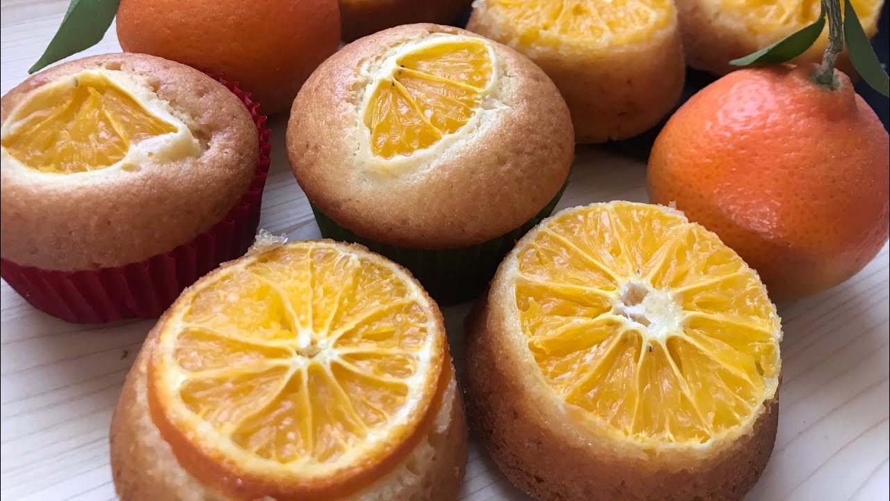 MUFFIN CAPOVOLTI AL MANDARINO TORTINE ALLE CLEMENTINE CON UN SOLO UOVO