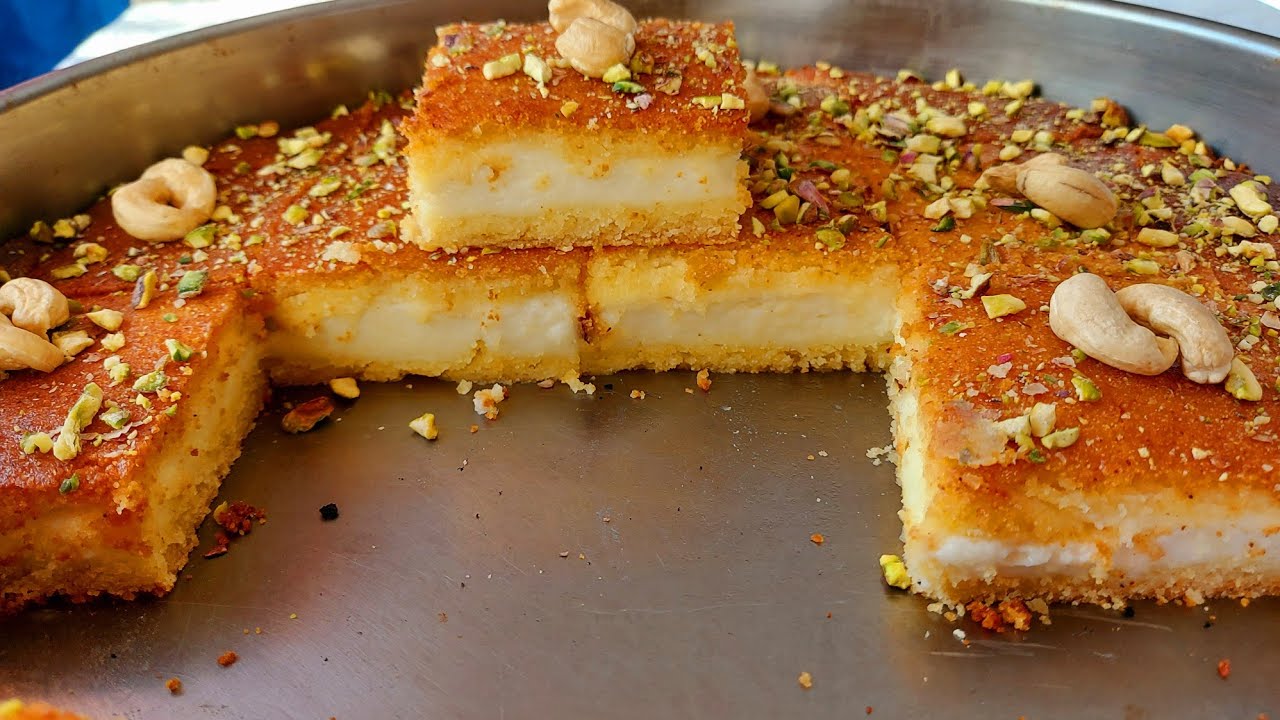 معمول مد بالقشطة.بطعم ولا غلطة.مكوناتها بمطبخك.اعتمديها يا قطة.لذاذة حتنسيكم كل الحلويات قبلها🔥😱
