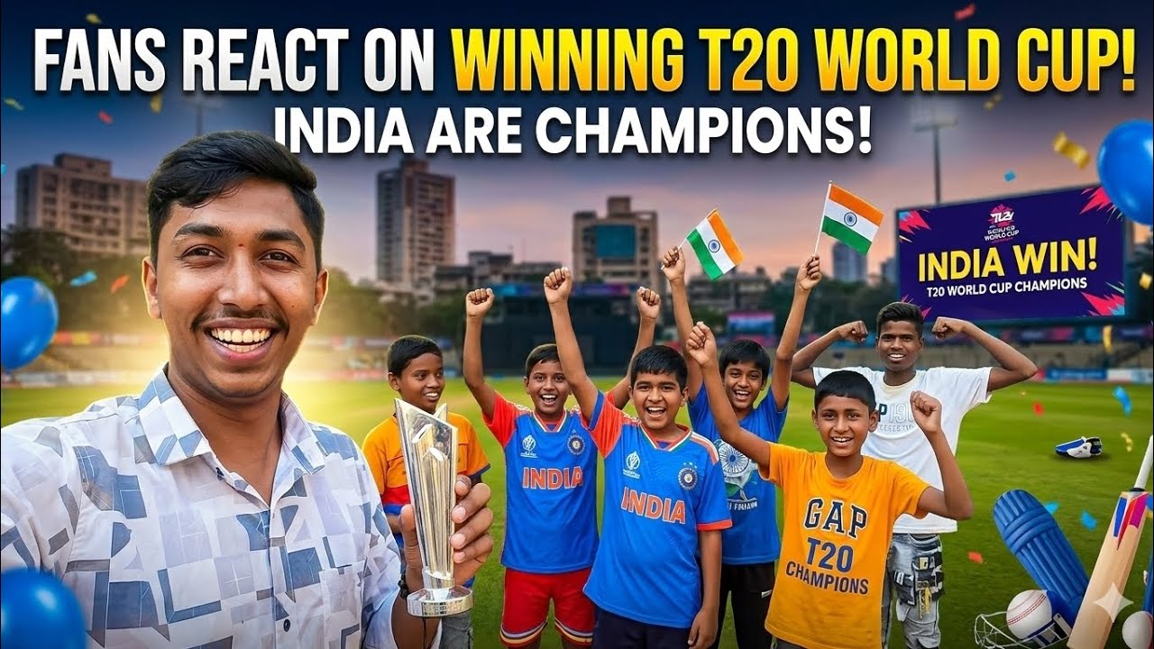 Chotya fans che reaction on the winning movement of T20 world cup 💪🏻 || Indian fans ☺️😁 ||
