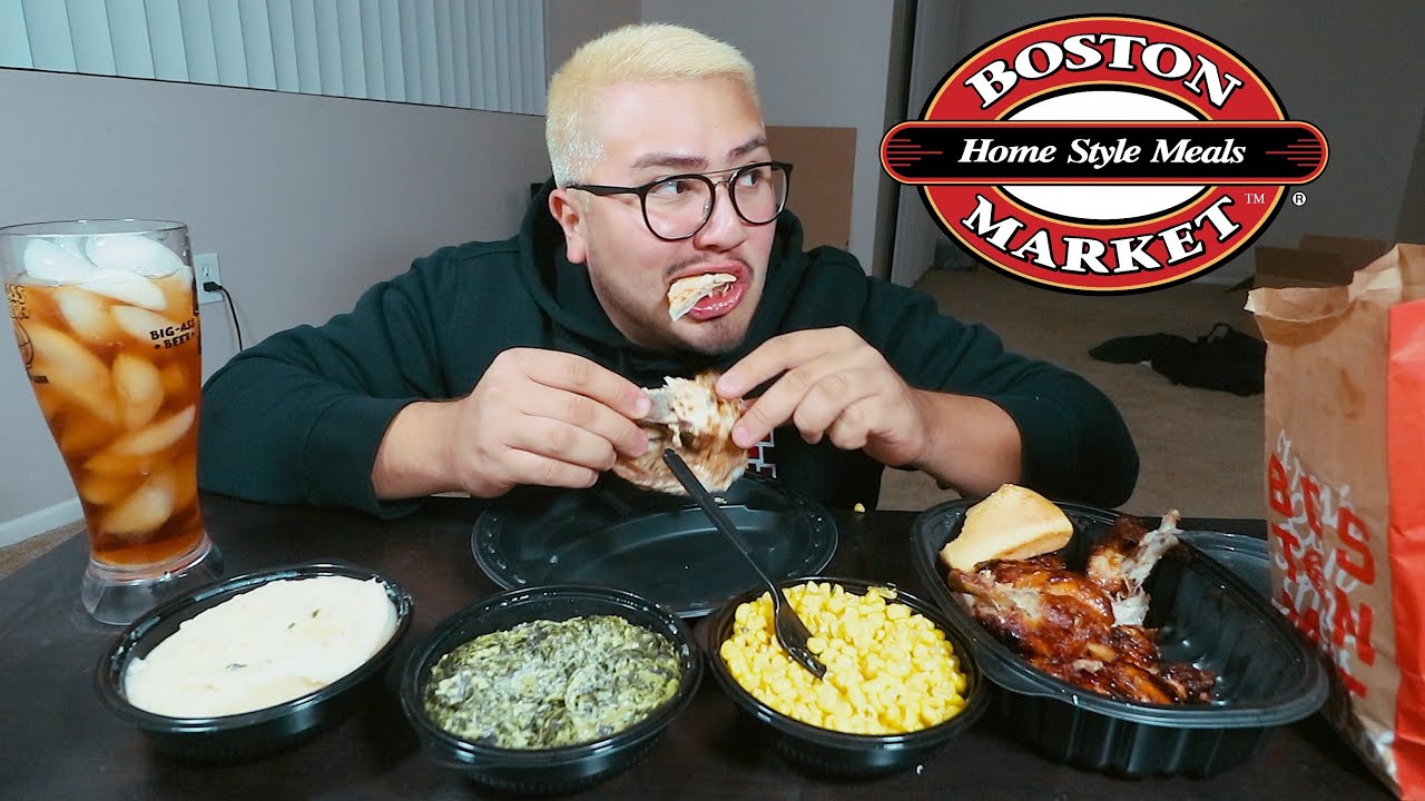 BOSTON MARKET MUKBANG
