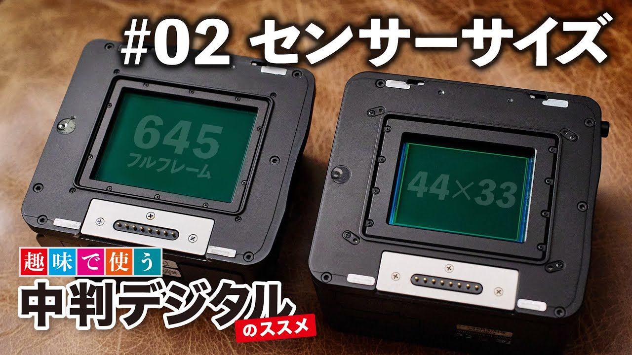 中判デジのセンサーサイズ / 趣味で使う！中判デジタルのススメ#02