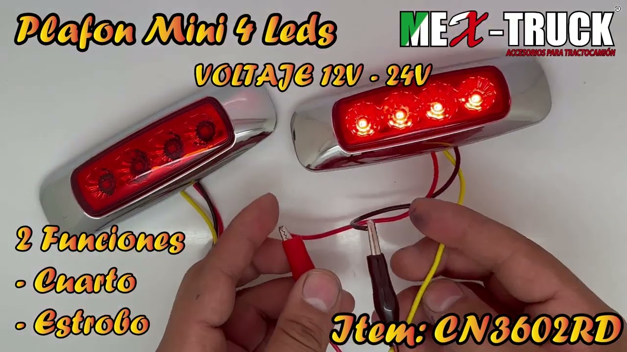 Plafon Mini 4 Leds 12v -24v