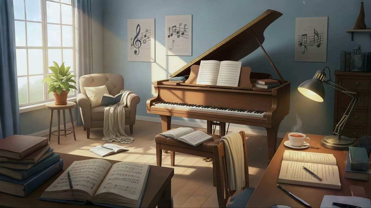 Gentle Flowing Piano for Studying, Focus & Creativity