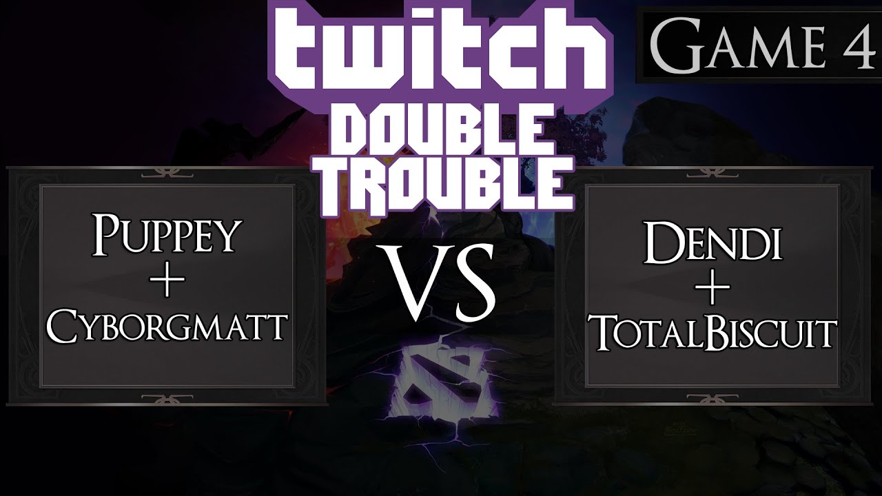 Dota 2 Puppey + Cyborgmatt vs Dendi + TotalBiscuit | Twitch Double Trouble