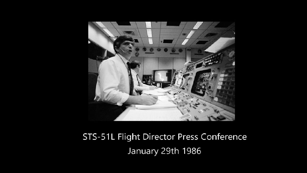 STS-51L Flight Director/Launch Commentator Press Conference
