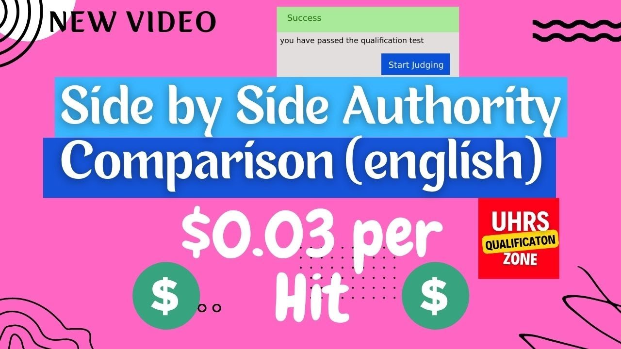 Side by side authority comparison (english) | new qualification | 100% accuracy | successfully pass