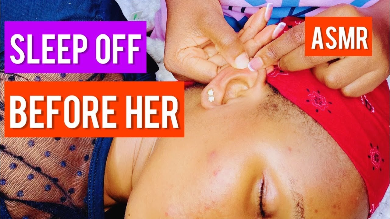 ASMR EAR AND FACE NITPICKING || SLEEP OFF BEFORE MY CLIENT