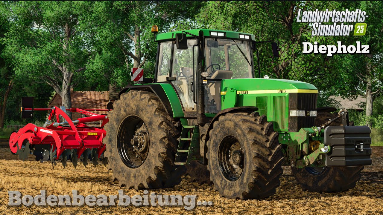 LS25 Diepholz#05 Gülle einarbeiten mit dem 7810. 
