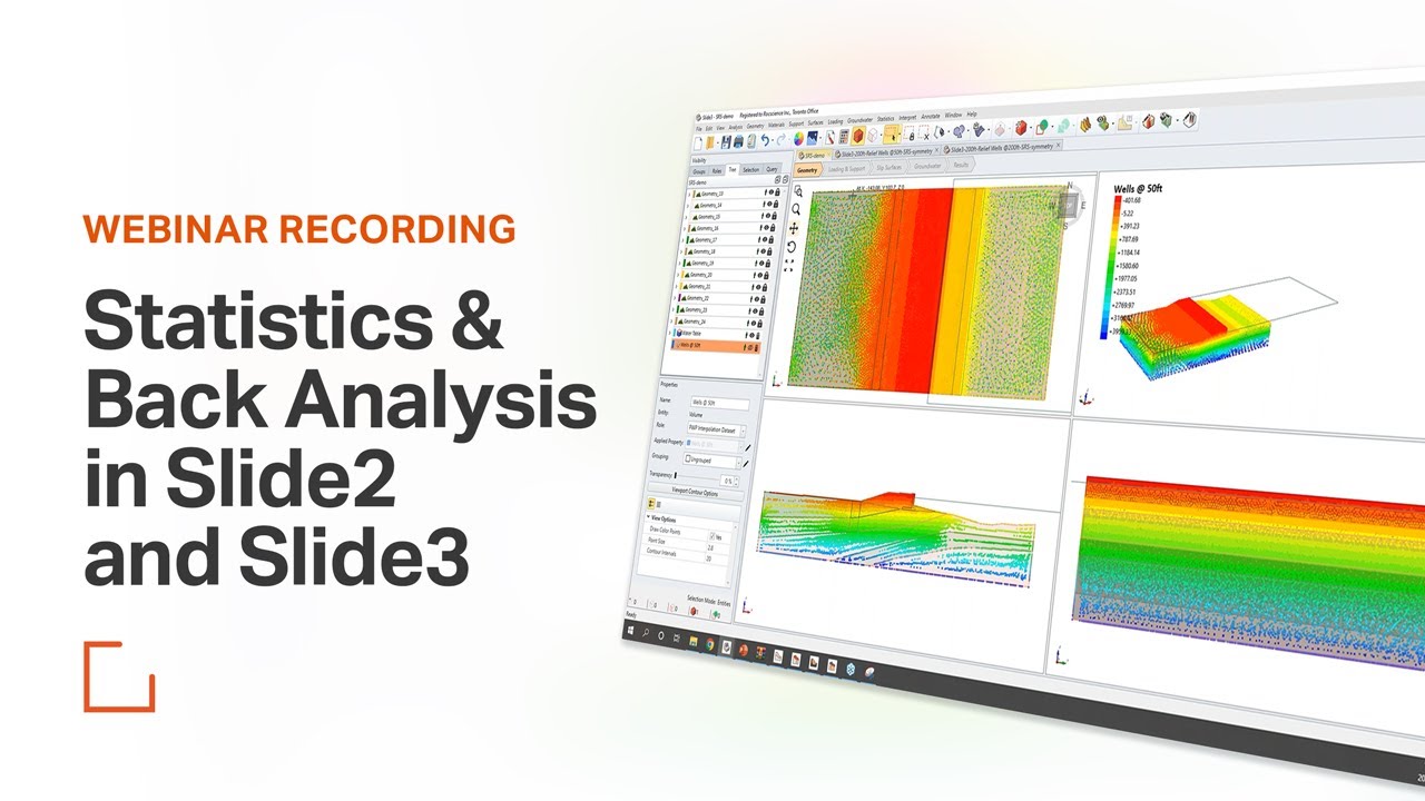 Rocscience Webinar - Statistics & Back Analysis in Slide2 and Slide3