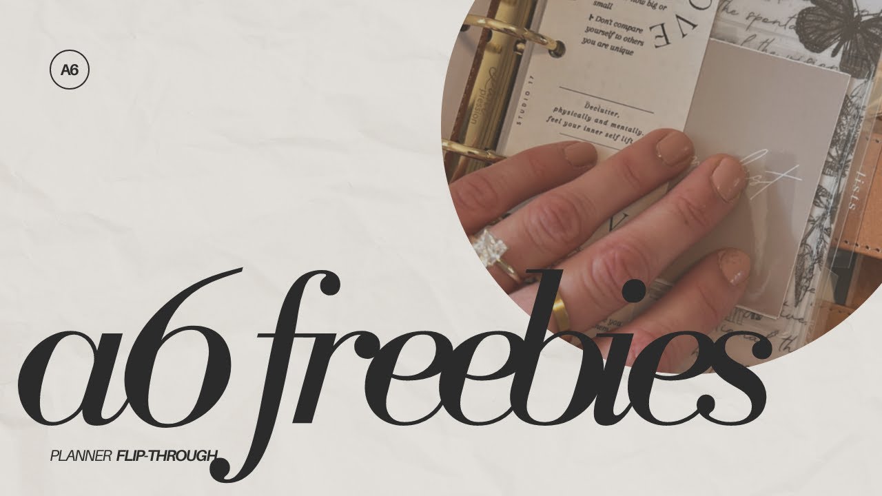 A6 PLANNER SET UP OF FREEBIES! // Moterm apricot planner flip through