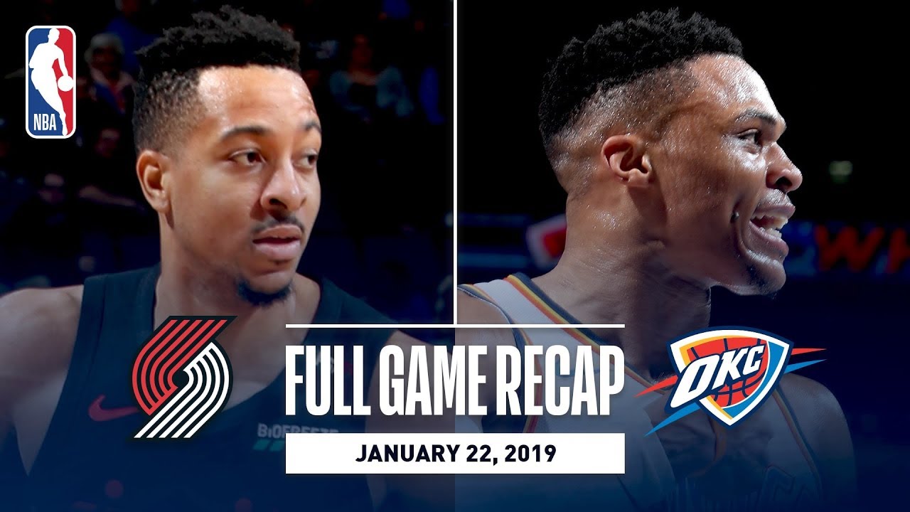 Full Game Recap: Trail Blazers vs Thunder | Paul George & Russell Westbrook Combine For 65 Points