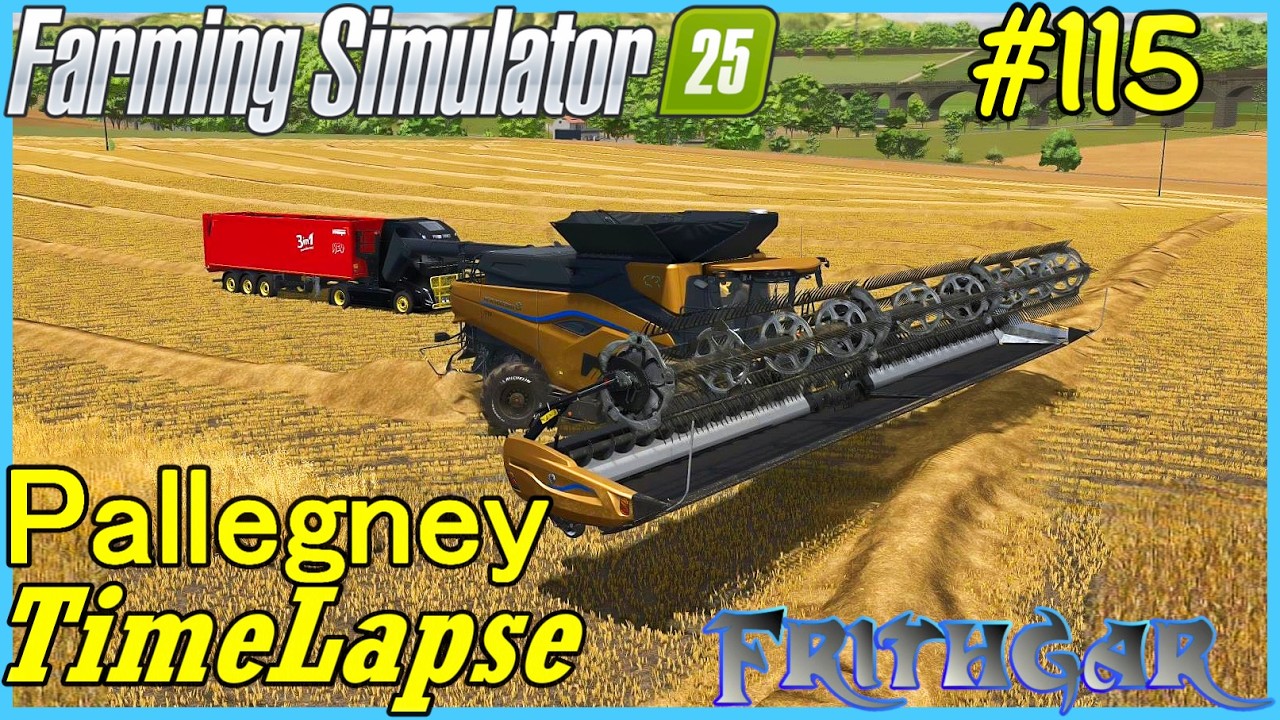 Таймлапс FS25, Паллегни № 115: рапс, горчица, овес и пшеница!