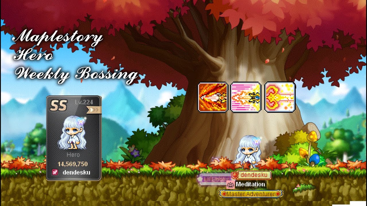 Maplestory [Reboot] Hero Weekly Bossing