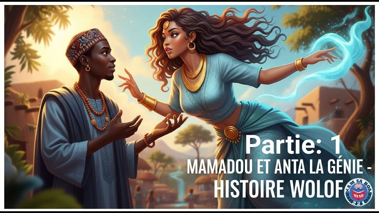 🔮 L’histoire mystérieuse de Mamadou et Anta : Quand l’humain rencontre le monde des génies(Wolof) 🌌