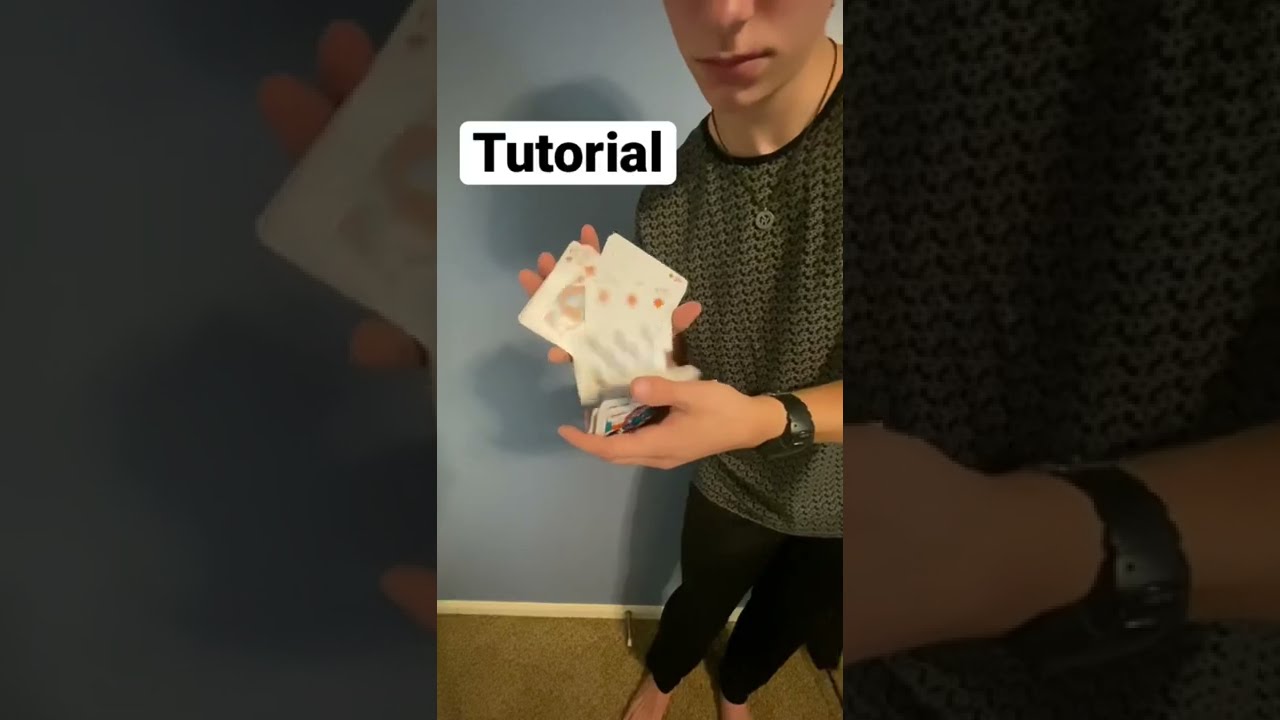 How to do the waterfall shuffle! Easy cardistry tutorial! Magic tricks! (Insane) #shorts