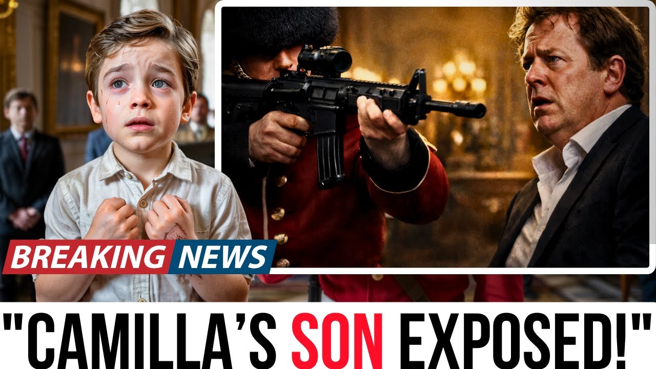 Royal Guard AIMS Rifle at Camilla’s Son — After Louis Lifts His Sleeves
