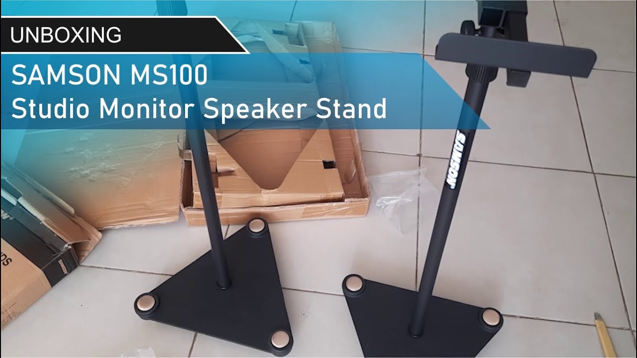 Just Unboxing - SAMSON MS100 Studio Monitor Speaker Stand