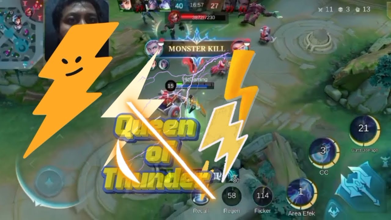 Eudora Tukang Nyetrum! Sekali Combo Langsung Mokad ⚡💀 Queen Of Thunder ⚡⚡