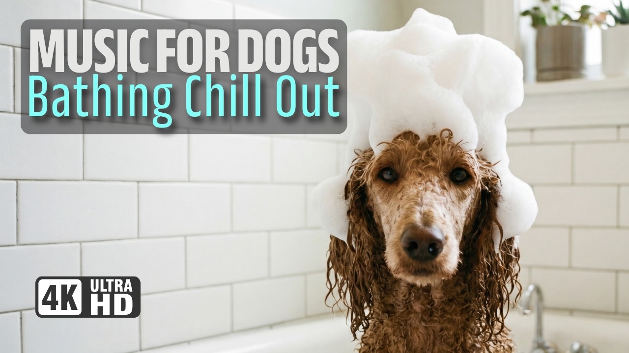 MUSIC FOR DOGS -Ambience Chill Music - Dog grooming videos in 4K
