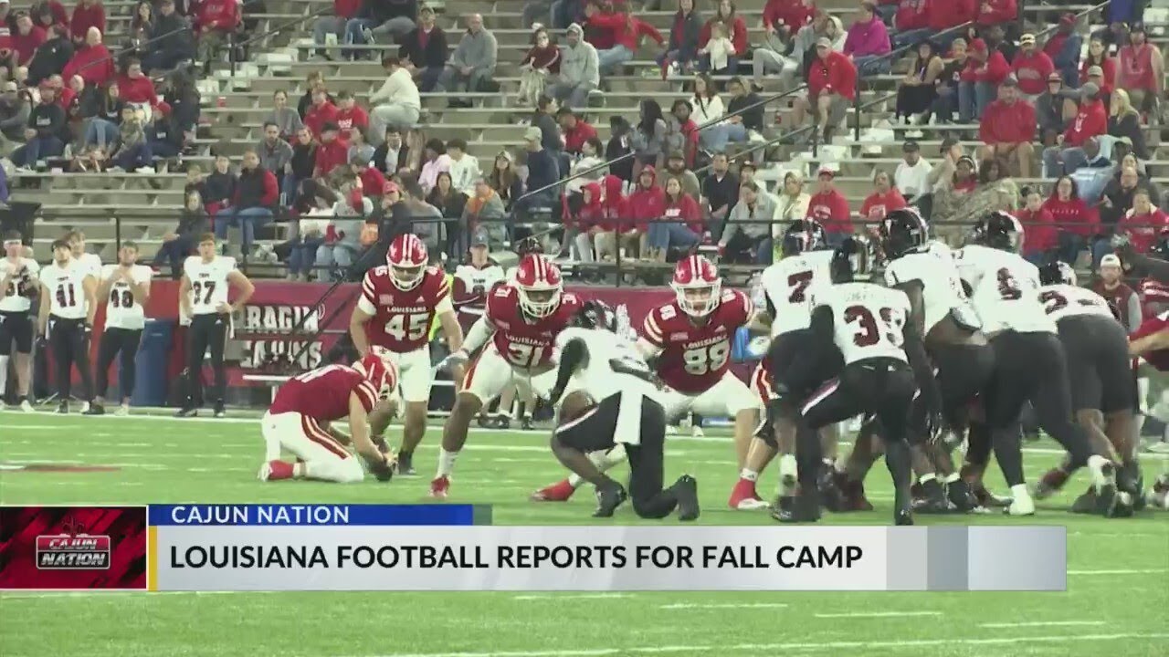 Cajun football reports for 2025 fall camp