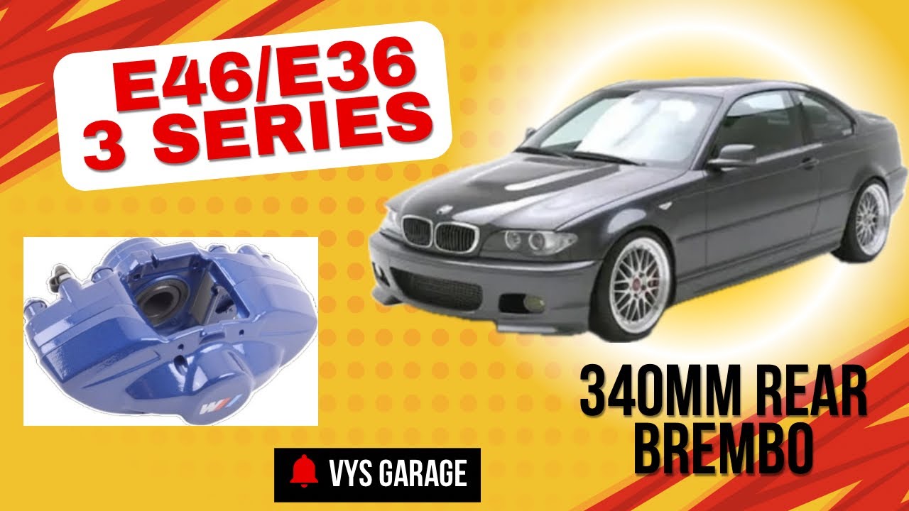 BMW E46/E36 rear f series brembo brake Calipers upgrade retrofit install