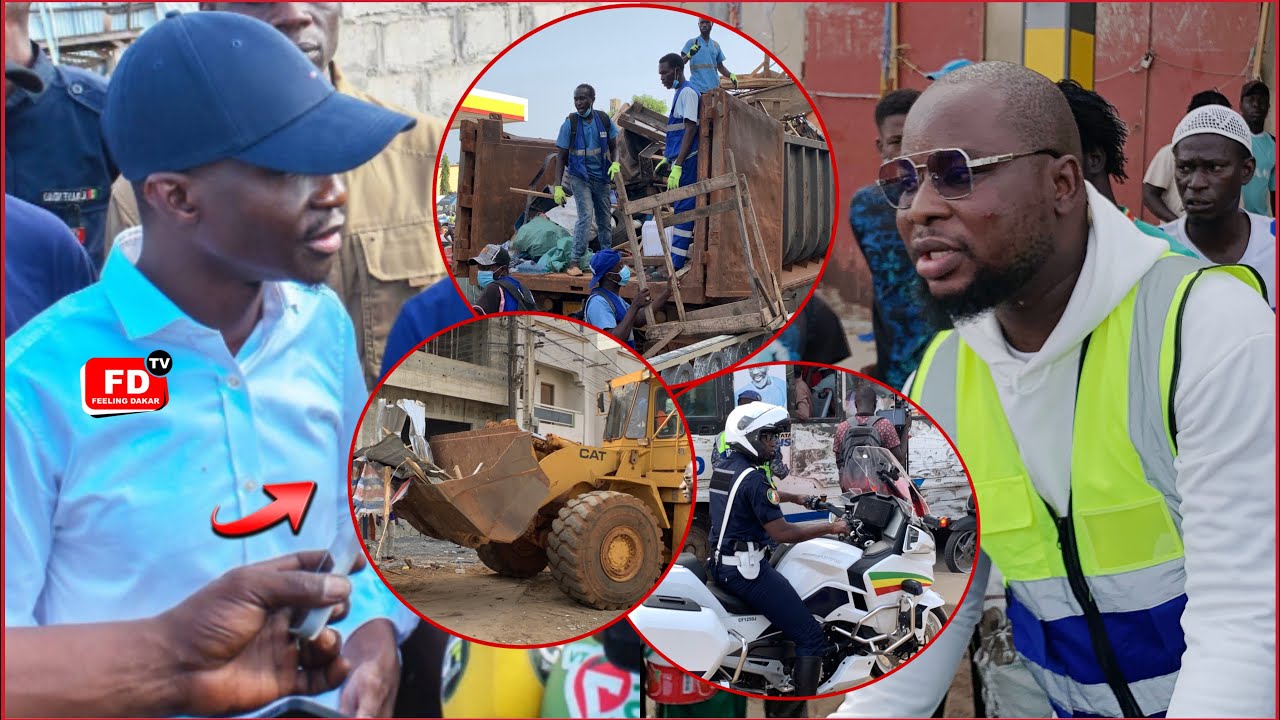 Arrivée de Mr Bamba Cissè et Bilal Diatta au déguerpissement de Keur Massar «Kén dou Yak sougn Rew…
