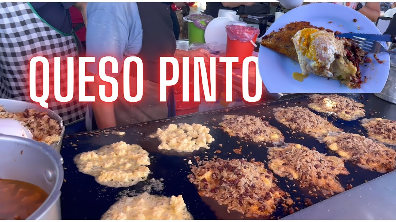 Probamos el famoso QUESO PINTO en la feria de Zapote
