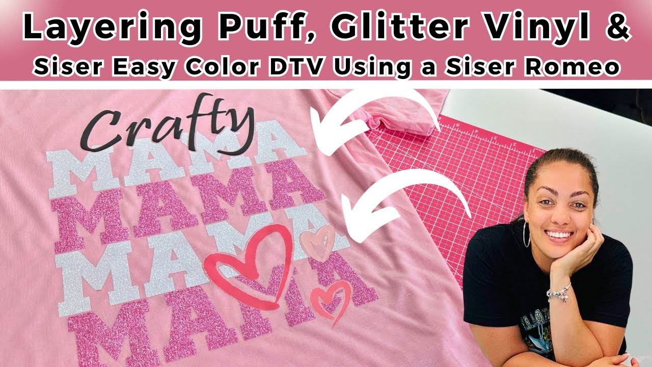 SISER ROMEO | How To Layer Vinyl and Siser EasyColor DTV | For beginners | Leonardo Design Studio