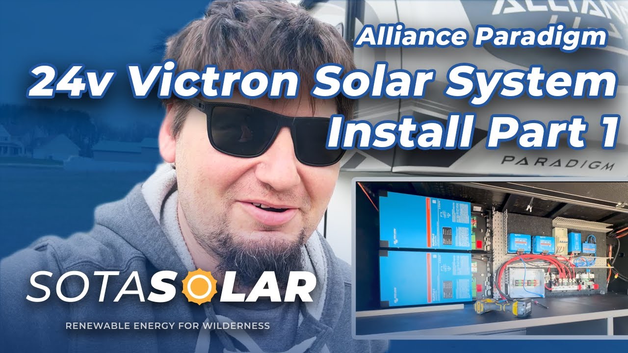 Солнечная система Victron RV 24 В на шасси Paradigm Alliance 5th Wheel, часть 1