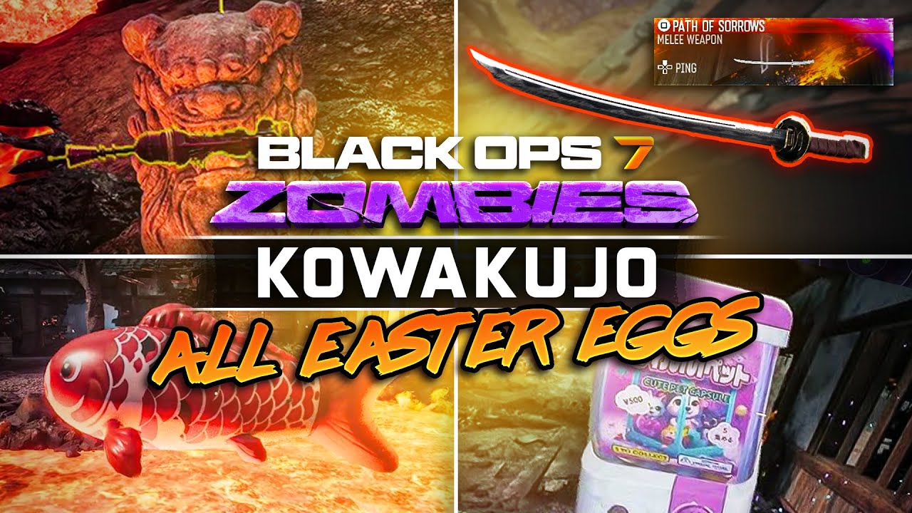 ВСЕ побочные пасхалки в KOWAKUJŌ (все секретные награды и улучшения) &mdash; Black Ops 7 Zombies