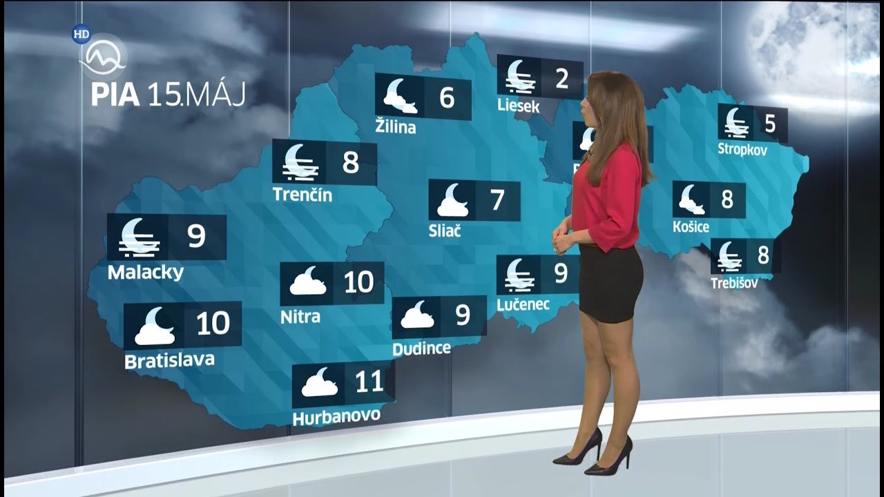 Lenka Vavrinčíková Slovakia Weather Presenter