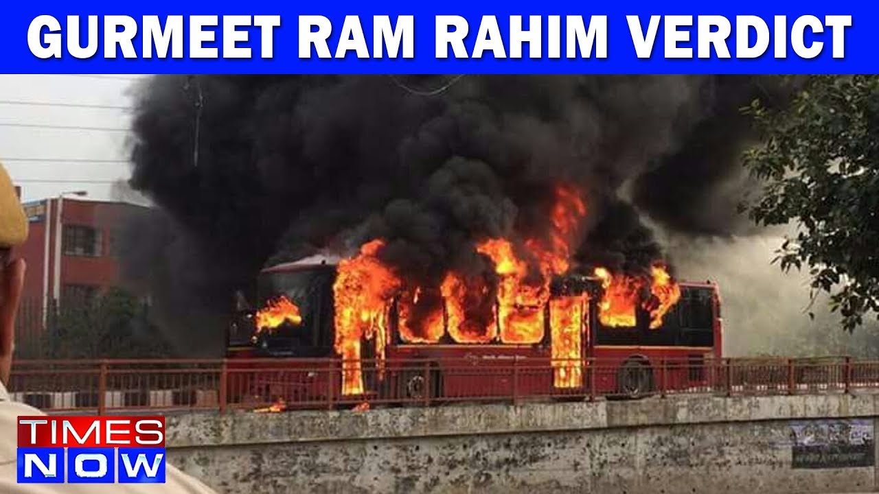 Gurmeet Ram Rahim Verdict: Violence Footage From Loni, Ghaziabad