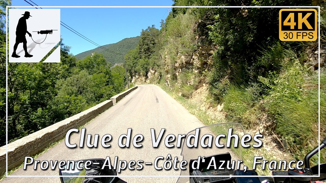 Clue de Verdaches, Road D900A, Provence-Alpes-Côte d’Azur, France - by motorcycle