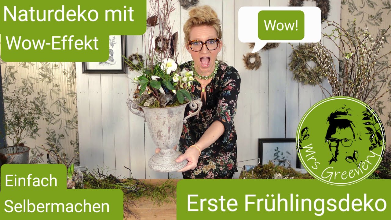 Naturdeko für den Januar und Februar mit Christrosen