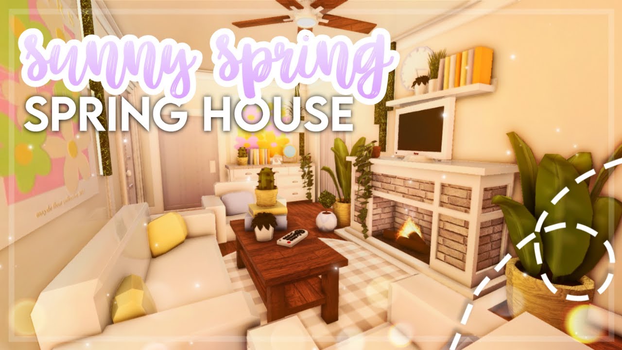 No Gamepass Sunny Spring One Story House I Bloxburg Speedbuild and Tour - iTapixca Builds