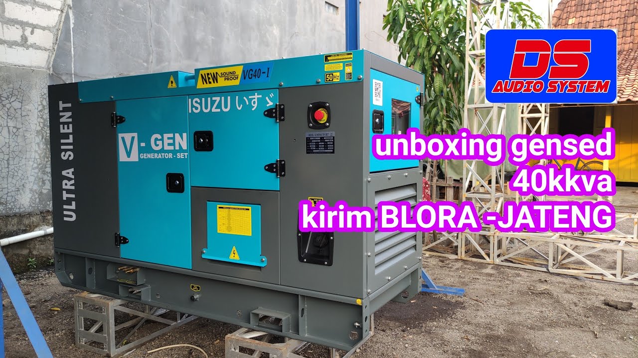 unboxing Gensed 40kva kirim BLORA-JATENG // DS AUDIO DEMAK