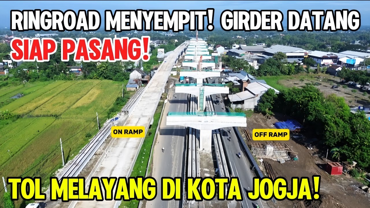 MAKIN JELAS‼️ Tol Jogja–Solo Seksi 2 Di Kronggahan Menuju Junction Sleman Siap Pasang Girder‼️