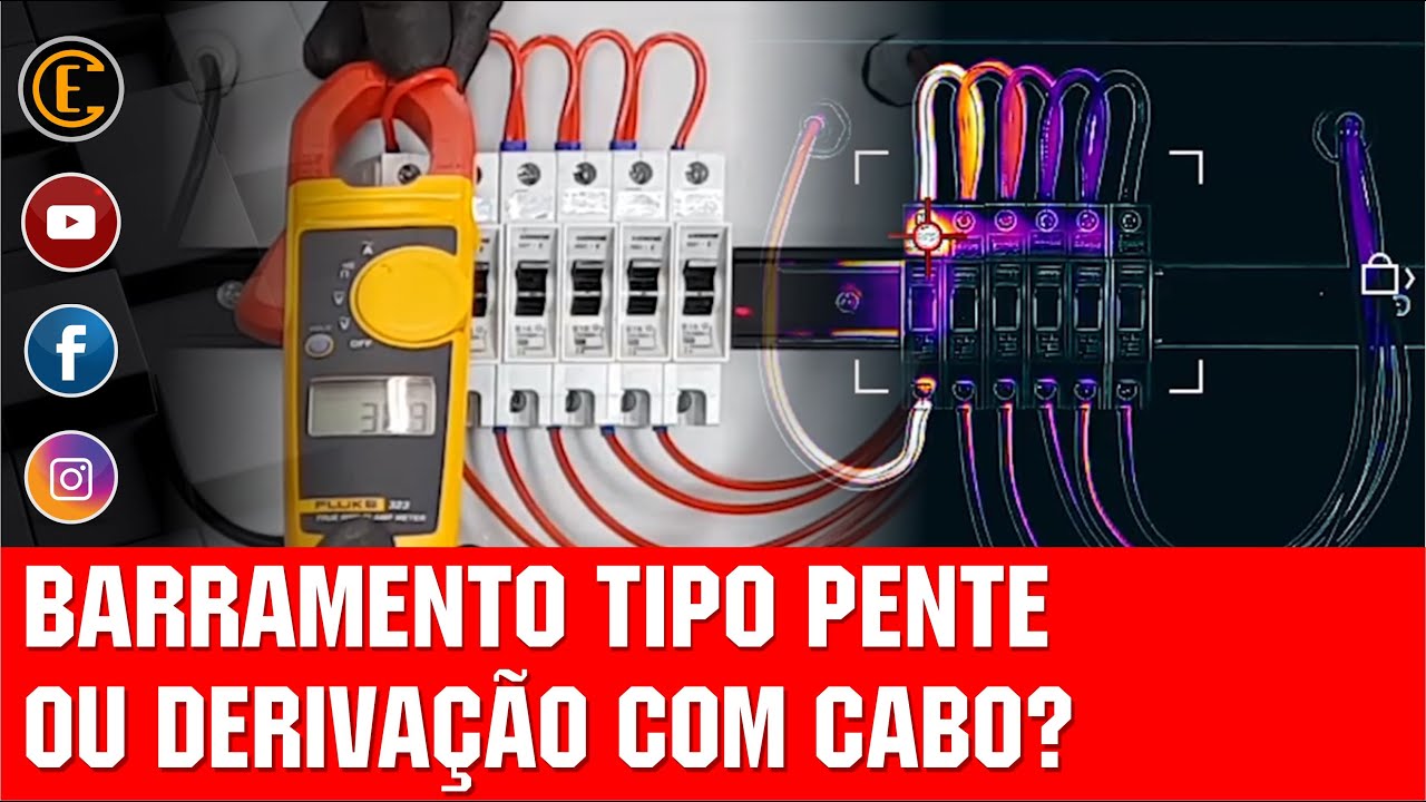 O QUE É MELHOR PARA DERIVAÇÕES EM QUADROS ELÉTRICOS? BARRAMENTO TIPO PENTE OU CABOS ELÉTRICOS?
