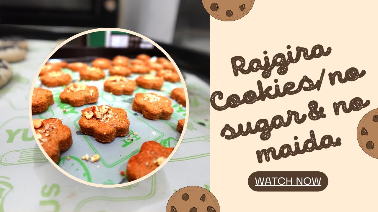 Rajgira Millet Cookies No maida , no sugar baked at home.