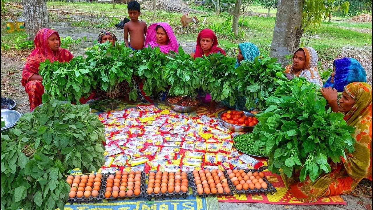 Vegetables Data Mixed 150 Eggs Noodles Cooking By 15 Women For WHole Village People