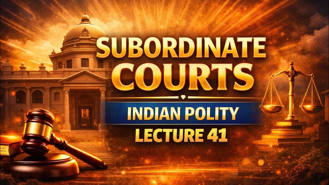  Subordinate Courts in India|District Courts Explained | Articles 233-237 | Indian Polity|lecture41 