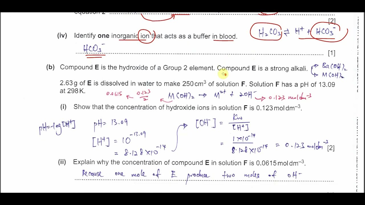9701/41/O/N/24/Q1 Cambridge International A Level Chemistry 9701 October/November 2024 Paper41 Q1