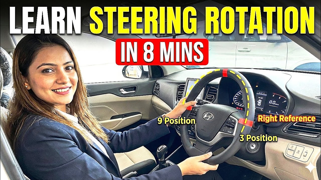 Master Steering Rotation In Just 8 Minutes 🔥| In Detail | Steering Rotation |  Driving Tips |