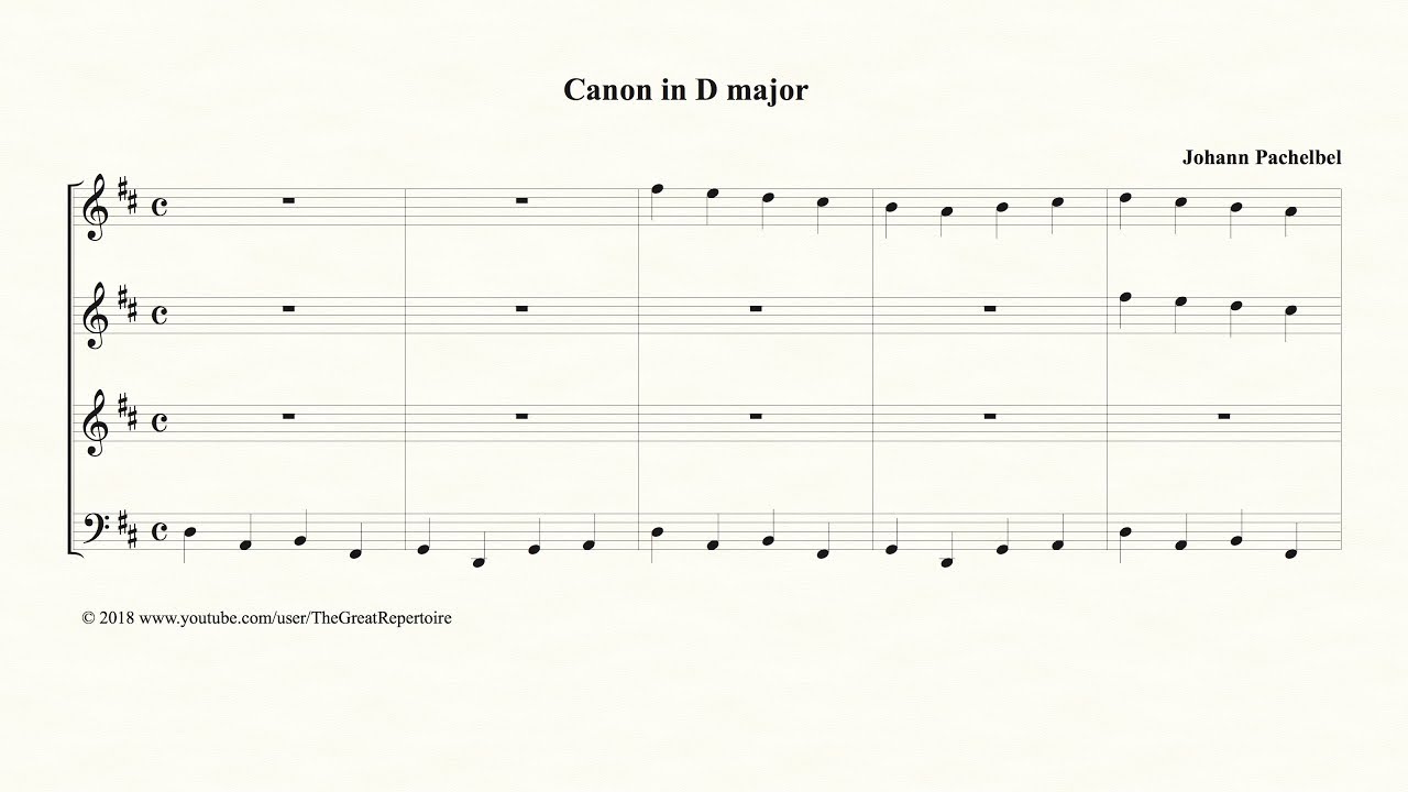 Pachelbel, Canon in D major