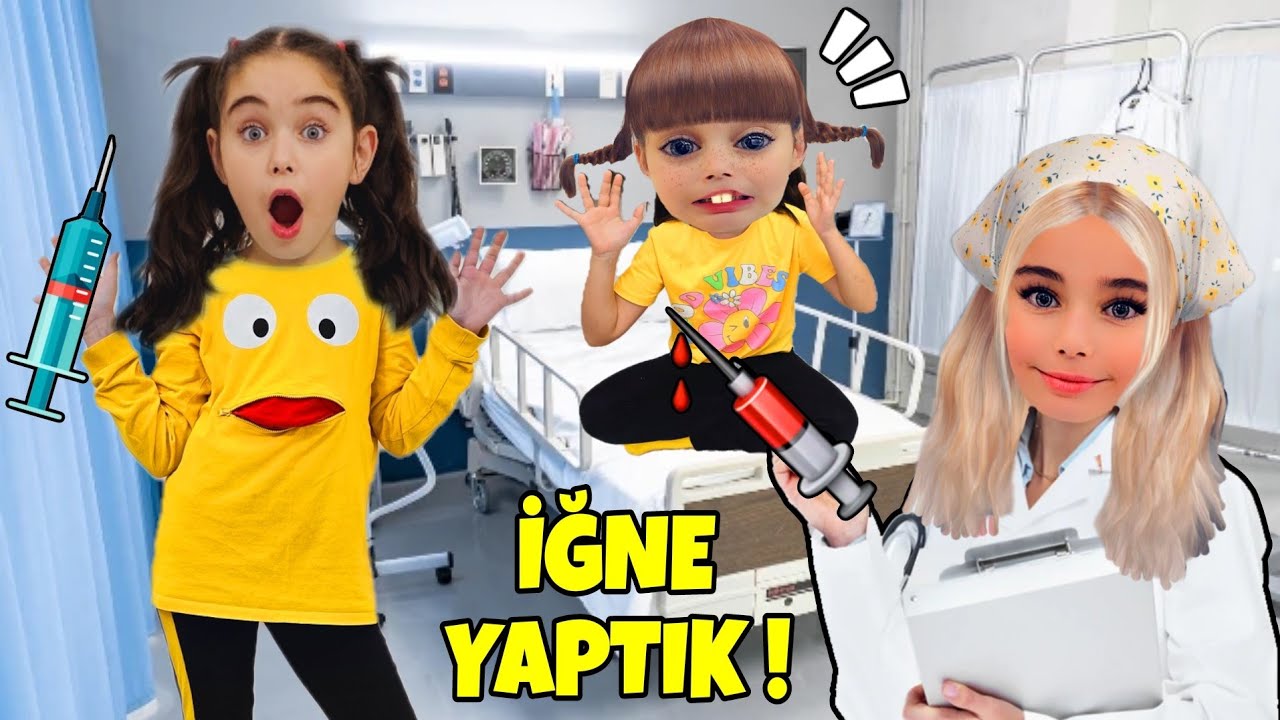 ELİF PELİNSU'YA TUZAK KURDU !! HASTANEDE İĞNE YAPTILAR !! بابا جاب لي بالون - جنى مقداد | طيور بيبي