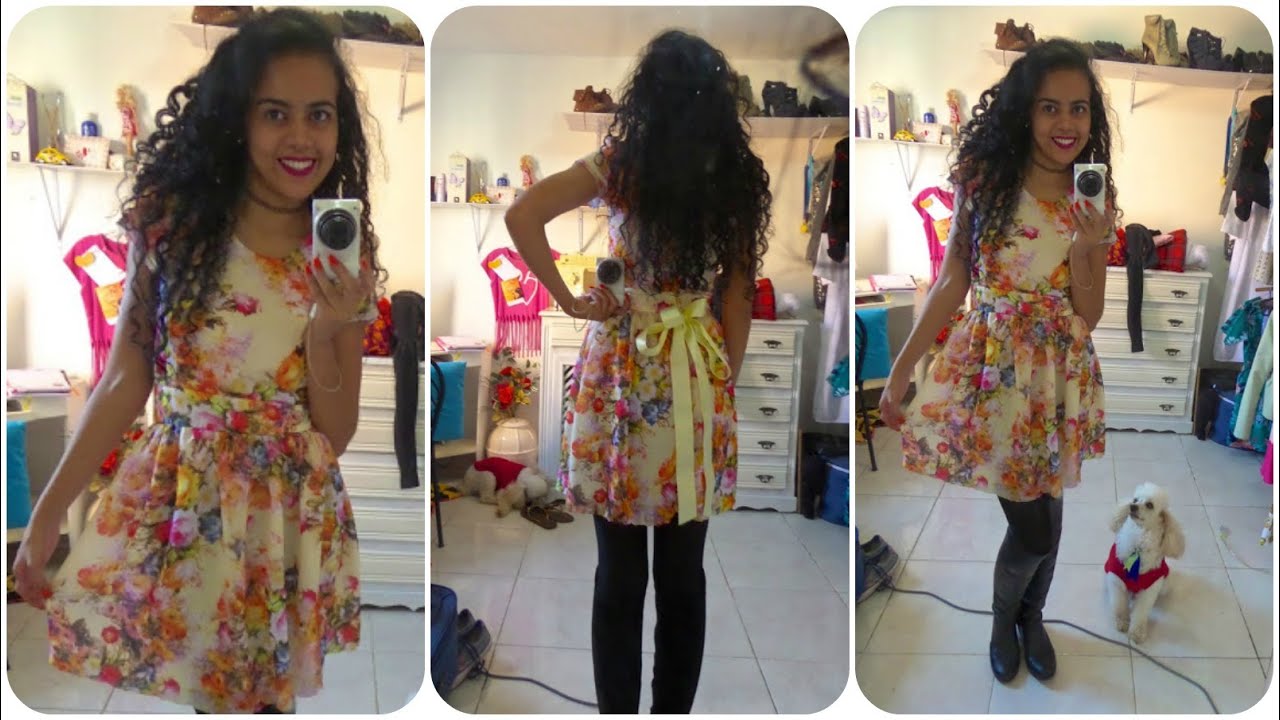 Aprenda a costurar vestido franzido Alana Santos Blogger
